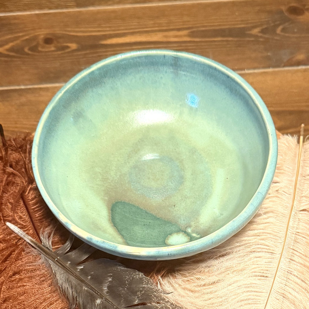 Green Cereal Bowl, handmade by Psalm 91 Pottery