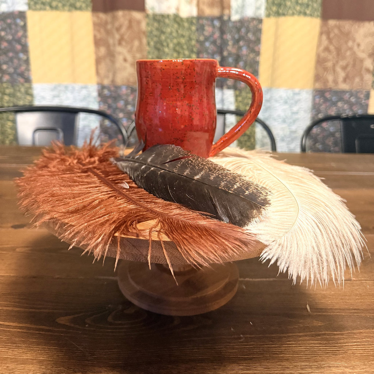 Speckled Red Mug, handmade by Psalm 91 Pottery