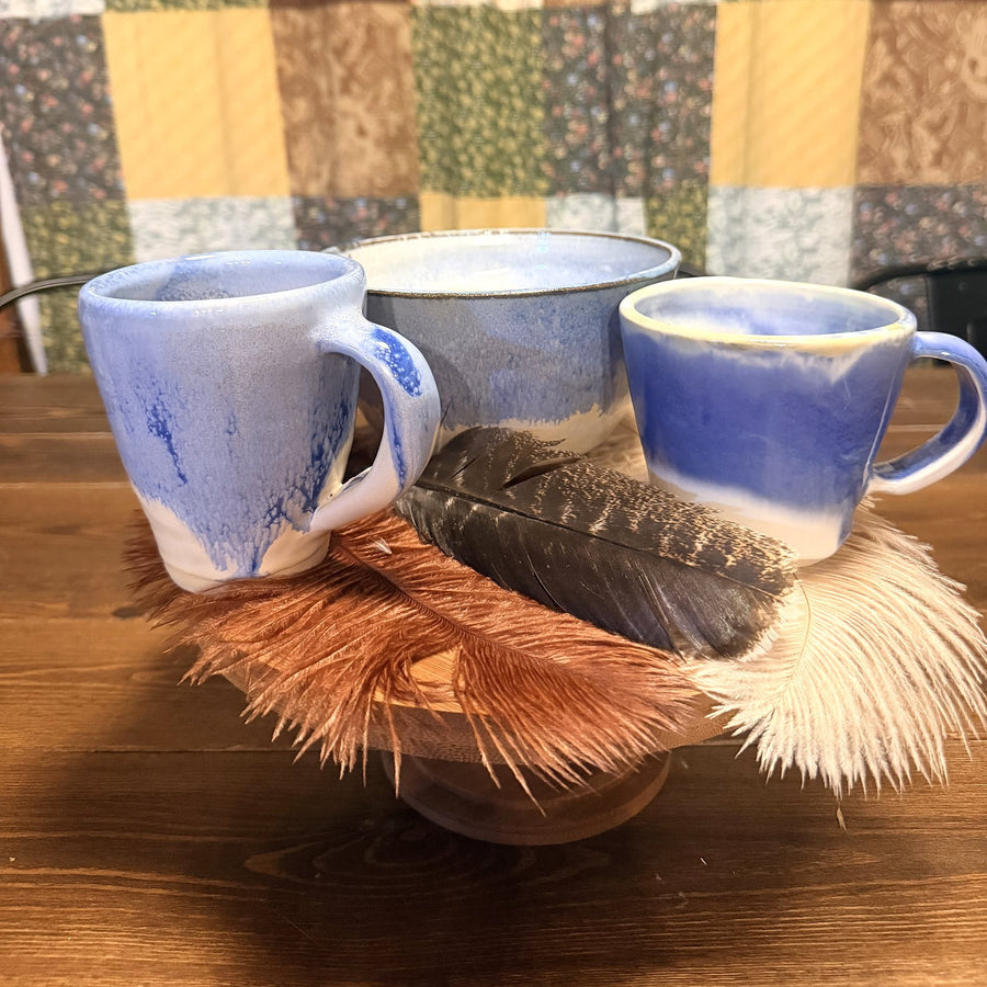 The Blue Collection, handmade by Psalm 91 Pottery